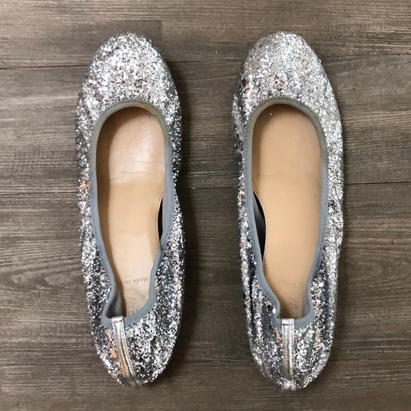 J. Crew Shoes - J.Crew Glitter Ballet Flat